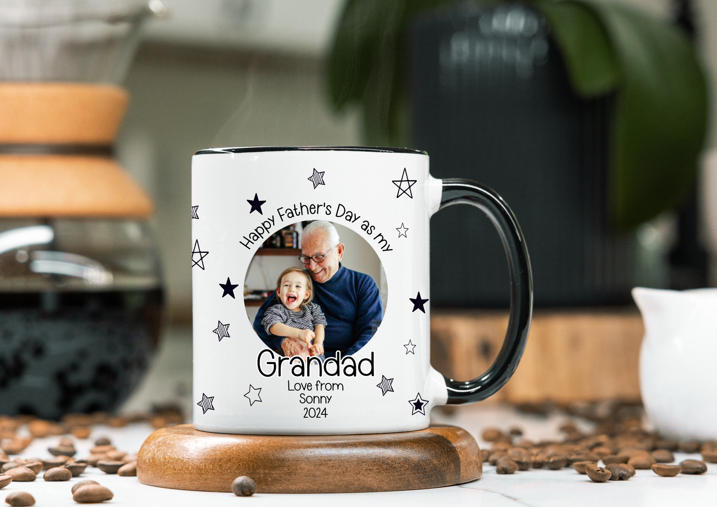 Fathers Day photo mug - Stars