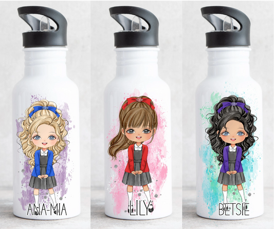 School Girl Water Bottle